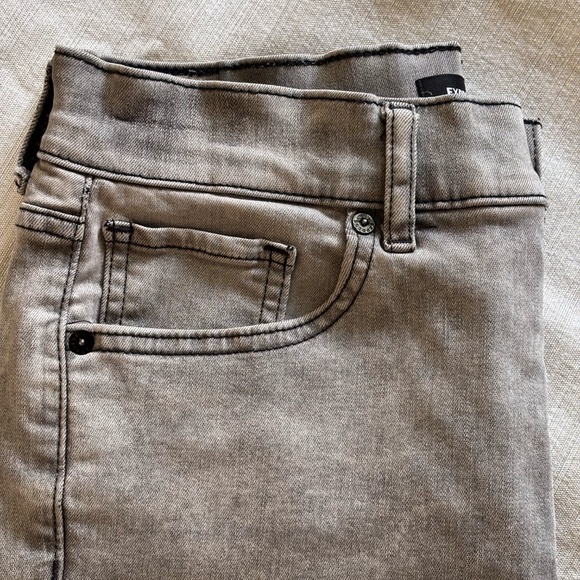 Express Women's Skinny High Rise Jeans SZ 8 Gray - Picture 2 of 12